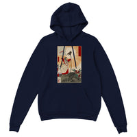 'Emperor Jimmu and the Yata Crow' by Yoshitoshi, 1880 - Hoodie