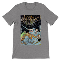 'Minamoto no Yorimitsu Is Attacked By A Demon Spider' by Kuniyoshi, ca. 1820 - T-Shirt