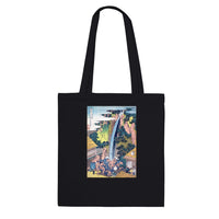 'Roben Waterfall at Mount Oyama in Sagami Province' by Hokusai, ca. 1832 - Tote Bag