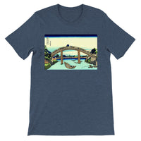 'Under Mannen Bridge at Fukagawa' by Hokusai, ca. 1830 - T-Shirts