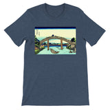 'Under Mannen Bridge at Fukagawa' by Hokusai, ca. 1830 - T-Shirts