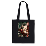 'Princess Kamigashi Attacking An Earth Spider' by Kuniyoshi, 1855 - Tote Bag