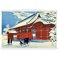 'Clear Weather After Snowfall, The Red Gate At Hongo' by Shotei, 1926