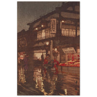 'Kagurazaka Street After A Night Rain' by Yoshida Hiroshi, 1929 - Wall Art