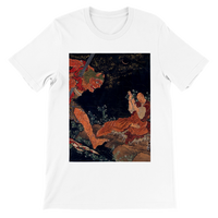 'Kobo Daishi Wards Off A Demon By Reciting The Tantra' by Hokusai, ca. 1840s - T-Shirt