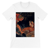 'Kobo Daishi Wards Off A Demon By Reciting The Tantra' by Hokusai, ca. 1840s - T-Shirt