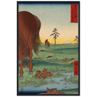 'Kogane Plain in Shimosa Province' by Hiroshige, 1858 - Wall Art