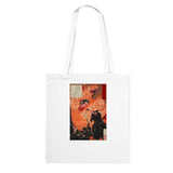 'Kamitsukeno Yatsunada Attacking Saohime's Castle' by Yoshitoshi, 1880 - Tote Bag