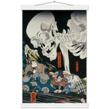 'Takiyasha the Witch and the Skeleton Spectre' (Middle Panel) by Kuniyoshi, ca. 1844 - Wall Art