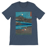 'Washerwomen in Settsu' by Hiroshige, 1857 - T-Shirt