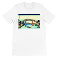 'Under Mannen Bridge at Fukagawa' by Hokusai, ca. 1830 - T-Shirts