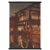 'Kagurazaka Street After A Night Rain' by Yoshida Hiroshi, 1929 - Wall Art