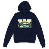 'Under Mannen Bridge at Fukagawa' by Hokusai, ca. 1830 - Hoodie