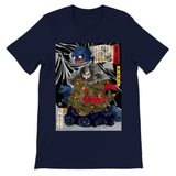 'The Black Cloud Prince Attacked By A Giant Spider' by Yoshitoshi, 1867 - T-Shirt