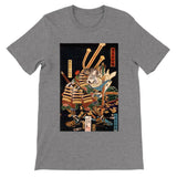 'Musashibo Benkei Fighting Nenoi Oyata' by Yoshitoshi, 1865 - T-Shirt