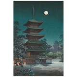 'Asakusa Kinryuzan Temple' by Tsuchiya Koitsu, 1938