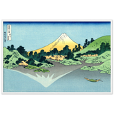 'Reflection in Lake Kawaguchi, from Misaka Pass in Kai Province' by Hokusai, ca. 1830