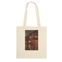 'Kagurazaka Street After A Night Rain' by Yoshida Hiroshi, 1929 - Tote Bag