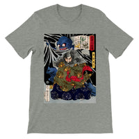 'The Black Cloud Prince Attacked By A Giant Spider' by Yoshitoshi, 1867 - T-Shirt