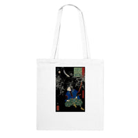 'Taro Mitsukuni Watching Skeletons Battle' by Yoshitoshi, 1865 - Tote Bag