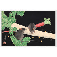 'Two Rats With A Daikon Radish And A Carrot' by Shotei, 1926