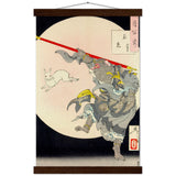 'The Monkey King and the Moon Rabbit' by Yoshitoshi, 1889 - Wall Art