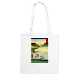 'Lake Suwa, Shinano Province' by Hiroshige, 1858 - Tote Bag