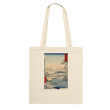 'Sukiyagashi in Tokyo' by Hiroshige, 1858 - Tote Bag