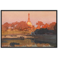 'The Golden Pagoda in Rangoon' by Yoshida Hiroshi, 1931 - Wall Art