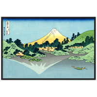 'Reflection in Lake Kawaguchi, from Misaka Pass in Kai Province' by Hokusai, ca. 1830