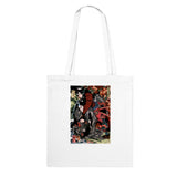 'Miyamoto Musashi Killing A Monster Bat' by Kuniyoshi, ca. 1830 - Tote Bag