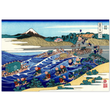 'Fuji from Kanaya on the Tokaido Road' by Hokusai, ca. 1831