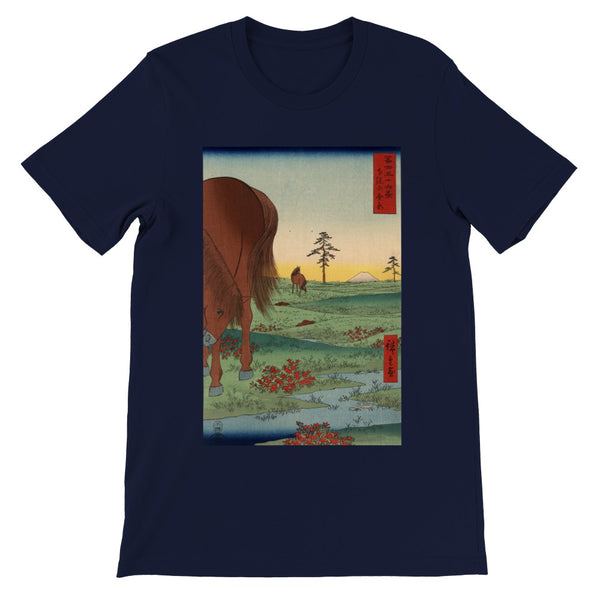 'Kogane Plain in Shimosa Province' by Hiroshige, 1858 - T-Shirt