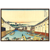 'Nihonbashi Bridge in Edo' by Hokusai, ca. 1830