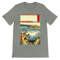 'The Tone River At Konodai' by Hiroshige, 1858 - T-Shirt