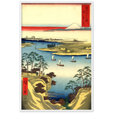 'The Tone River At Konodai' by Hiroshige, 1858 - Wall Art