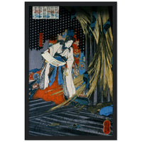 'Takiyasha the Witch and the Skeleton Spectre' (Left Panel) by Kuniyoshi, ca. 1844 - Wall Art