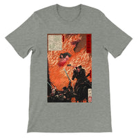 'Kamitsukeno Yatsunada Attacking Saohime's Castle' by Yoshitoshi, 1880 - T-Shirt