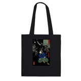 'Taro Mitsukuni Watching Skeletons Battle' by Yoshitoshi, 1865 - Tote Bag