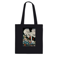 'Takiyasha the Witch and the Skeleton Spectre' (Middle Panel) by Kuniyoshi, ca. 1844 - Tote Bag