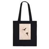 'Bats Against A Crescent Moon' by Hokusai, ca. 1830s - Tote Bag