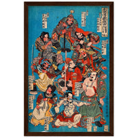 'One Hundred And Eight Heroes of the Shuihuzhuan' (Print 4) by Kuniyoshi, ca. 1830 - Wall Art