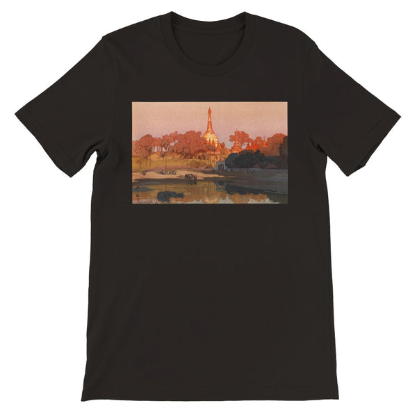'The Golden Pagoda in Rangoon' by Yoshida Hiroshi, 1931 - T-Shirt