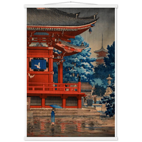 'Rain At Asakusa Kannon Temple' by Tsuchiya Koitsu, 1933