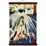 'Hatsuhana Meditating Under The Waterfall', by Kuniyoshi ca. 1842 - Wall Art