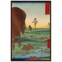 'Kogane Plain in Shimosa Province' by Hiroshige, 1858 - Wall Art