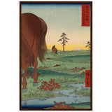 'Kogane Plain in Shimosa Province' by Hiroshige, 1858 - Wall Art