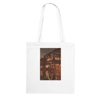 'Kagurazaka Street After A Night Rain' by Yoshida Hiroshi, 1929 - Tote Bag