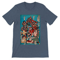 'One Hundred And Eight Heroes of the Shuihuzhuan' (Print 4) by Kuniyoshi, ca. 1830 - T-Shirt