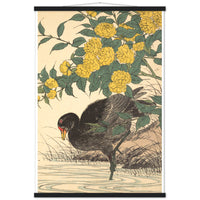 'Cormorant And Kerria Rose' by Imao Keinen, 1891